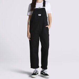 VANS Ground Work Overalls Black Size Small Carpenter Style Streetwear Utility